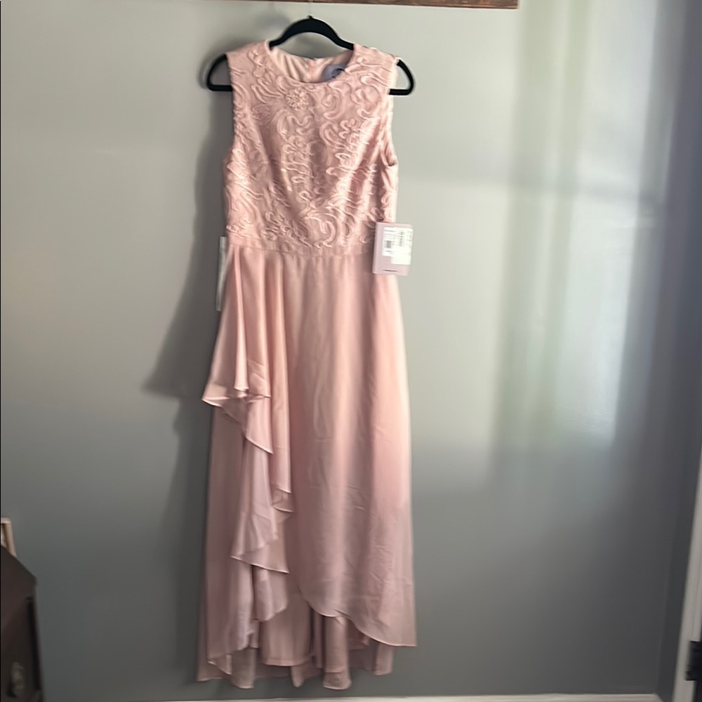 JS Collections Pink High Low Gown for Prom